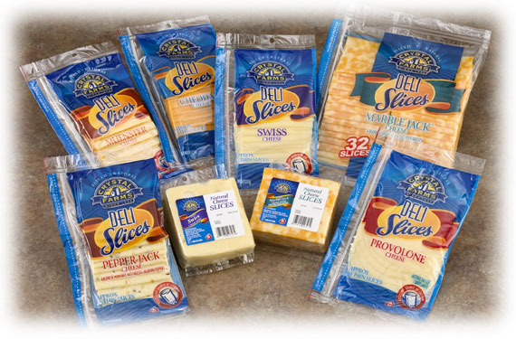 Cheese and Deli Meat Slices in Convenient Packaging